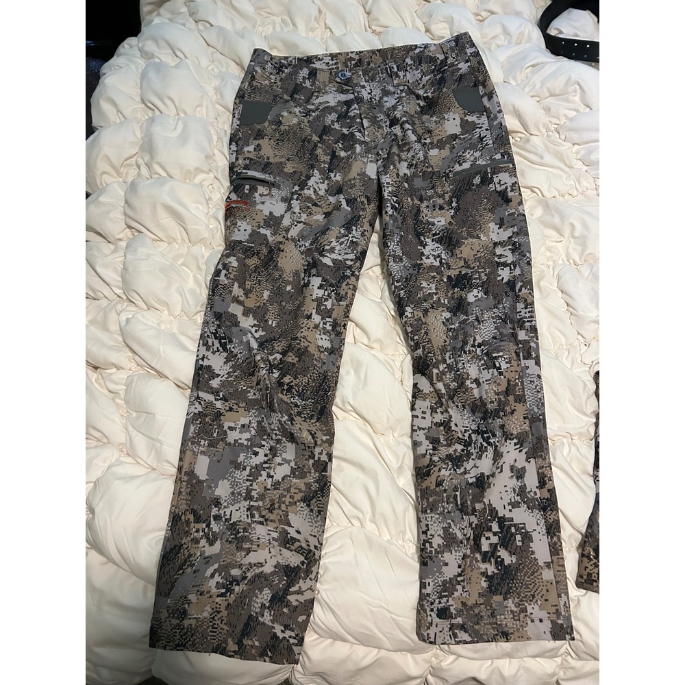 Sitka Gear Ascent Pants Mens 36R Optifade Elevated II Camo Hunting Trousers